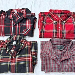 CREWCUTS Ralph Lauren Plaid Button dress shirts 10-12 Holiday Christmas Photos